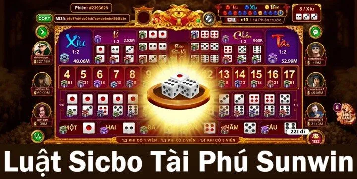Phổ cập luật chơi Sicbo Tài Phú Sunwin 